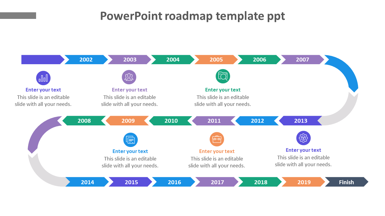 powerpoint roadmap template ppt